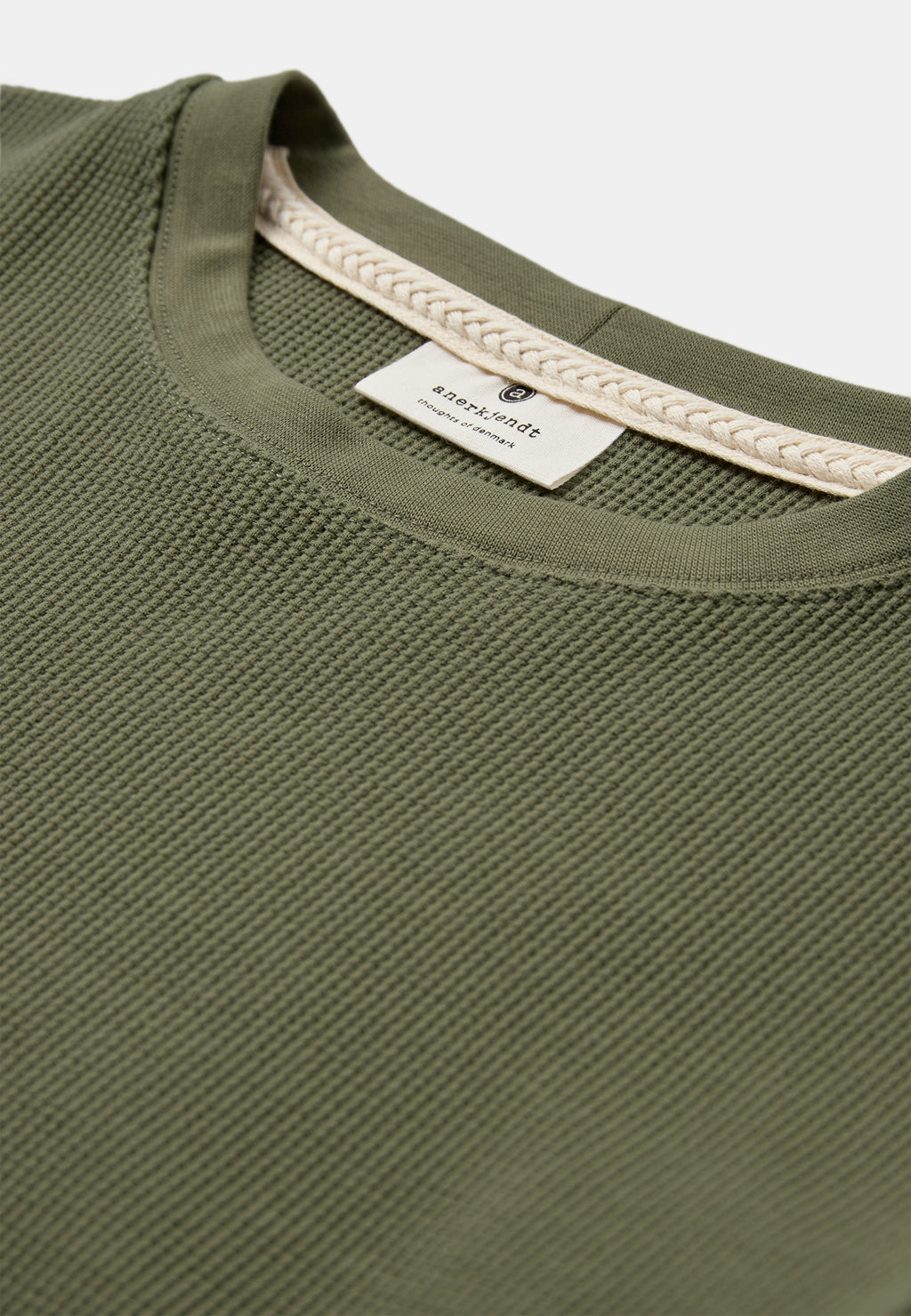 Camiseta Anerkjendt Akkikki Waffle Tee Verde