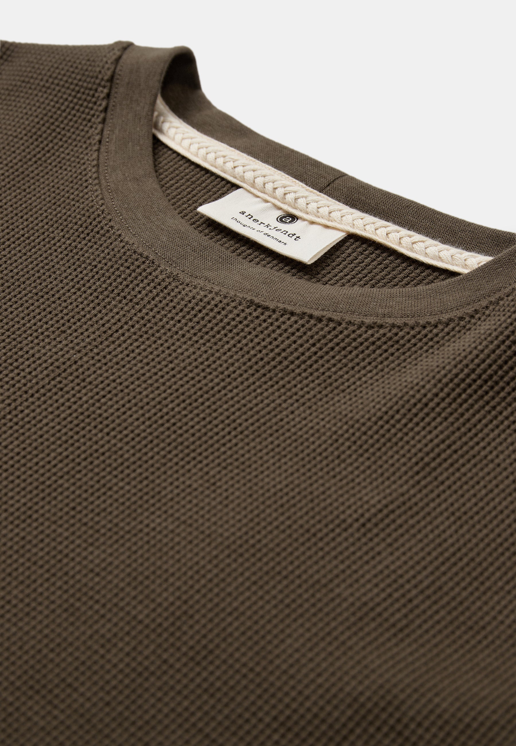 Camiseta Anerkjendt Akkikki Waffle Tee Teak