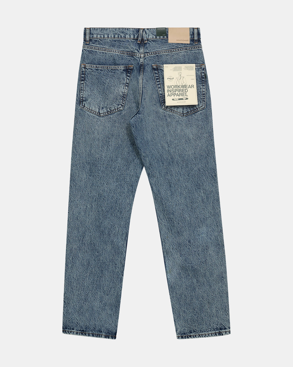 Pantalones Anerkjendt Akjustin Jeans Medium blue Marbel
