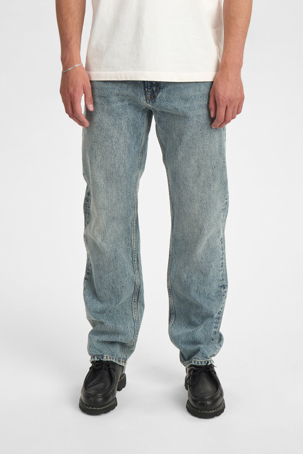 Pantalones Anerkjendt Akjustin Jeans Medium blue Marbel
