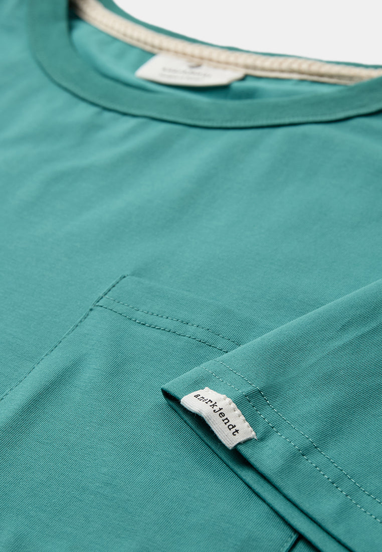 Camiseta Anerkjendt Akkikki pocket Teal