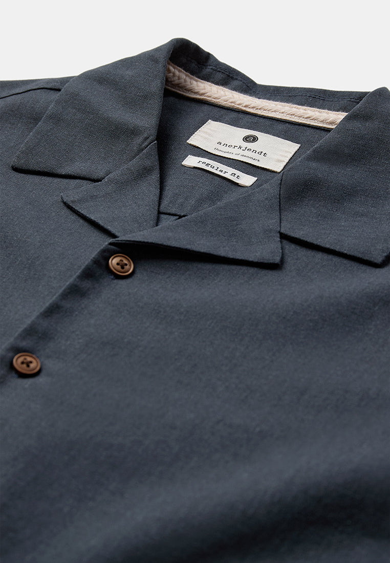 Camisa Anerkjendt Akleo Azul indigo