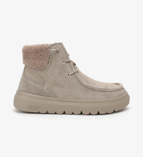 Botas Mujer Pitas Berna Beige Ultraligeras