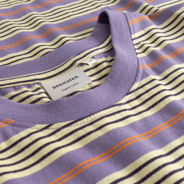 Camiseta Dedicated Gustavsberg Retro Stripe Haze Purple
