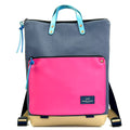 Daniel Chong Book Holder Iconic Waterproof Backpack in navy and fuchsia