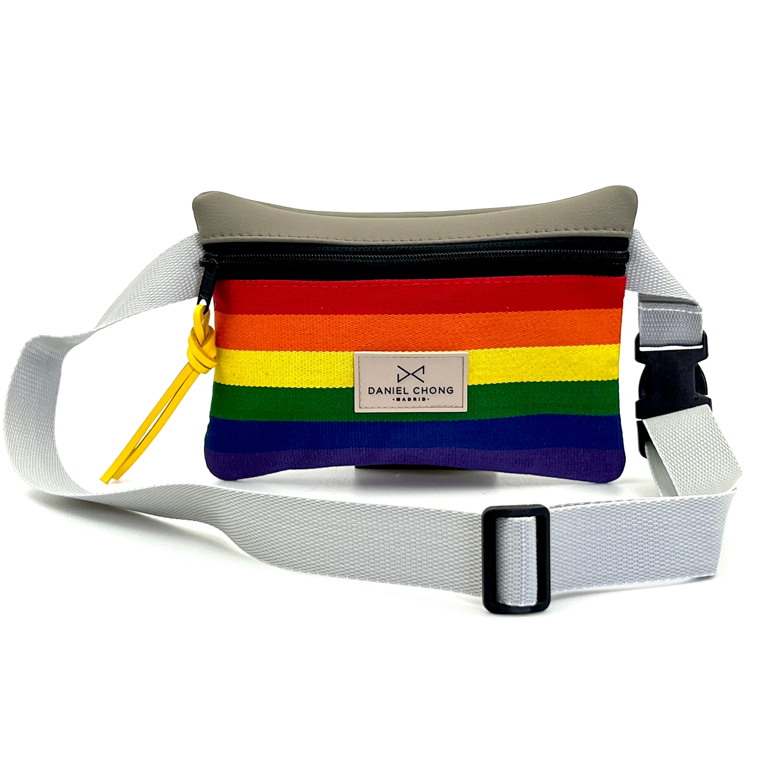 Riñonera Daniel Chong Pride correa gris