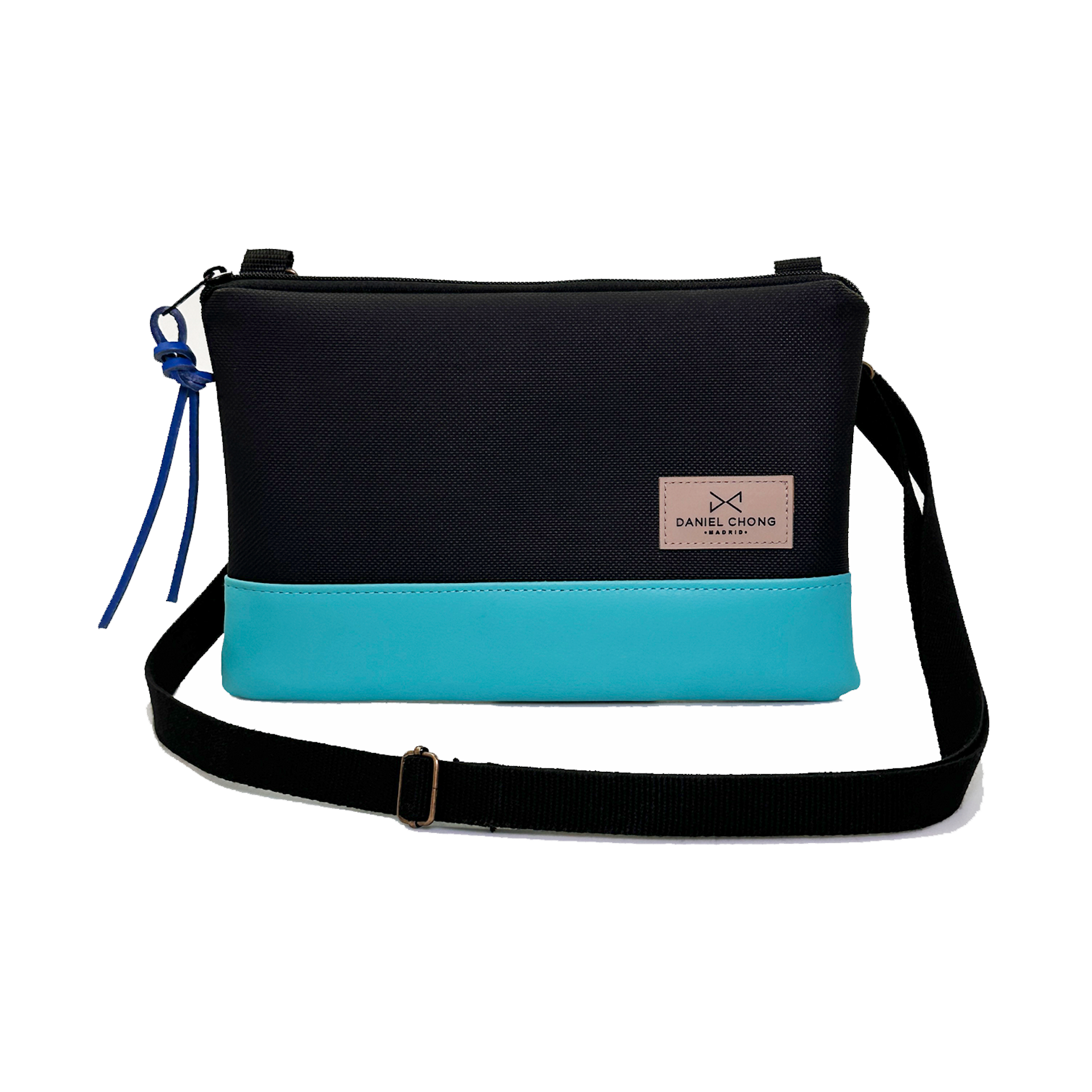 Bandolera Daniel Chong mini Impermeable base turquesa