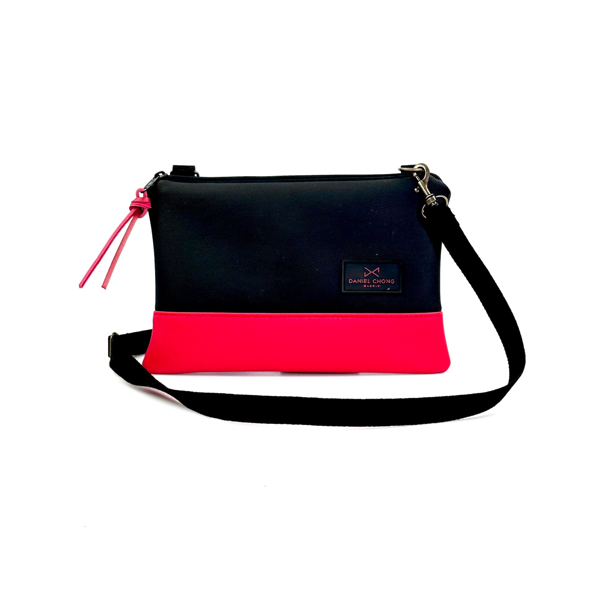 Bandolera Daniel Chong mini Impermeable rojo y negro