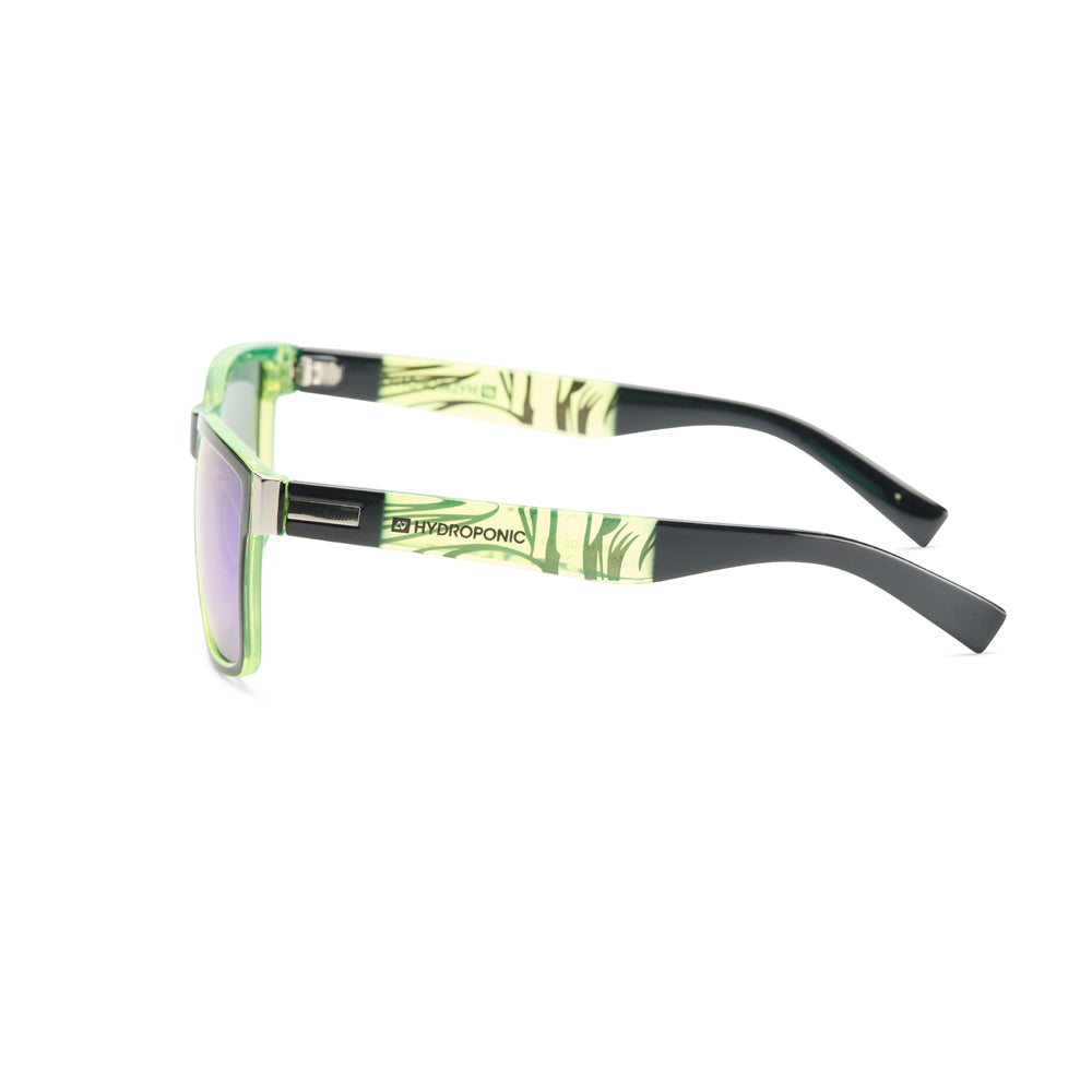 Gafas de Sol Hydroponic Vernon Negro Verde Espejo Verde