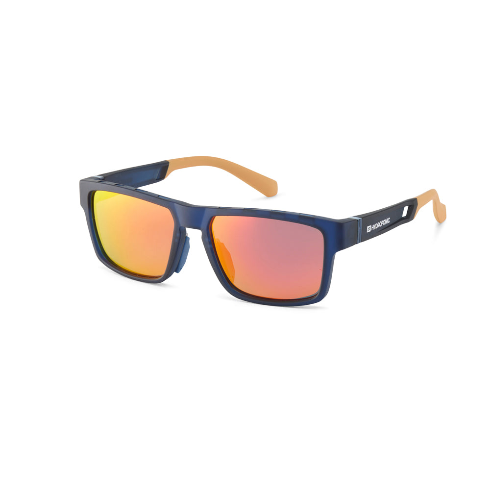 Gafas de Sol Hydroponic Metro Azul Marino Arena Espejo Naranja