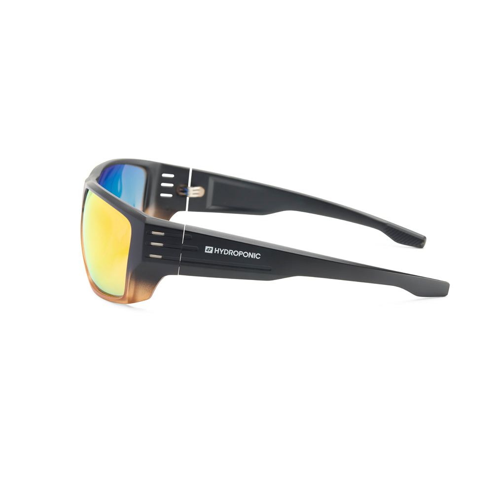 Gafas de Sol Hydroponic Manor Negro Mate Marrón Rojo