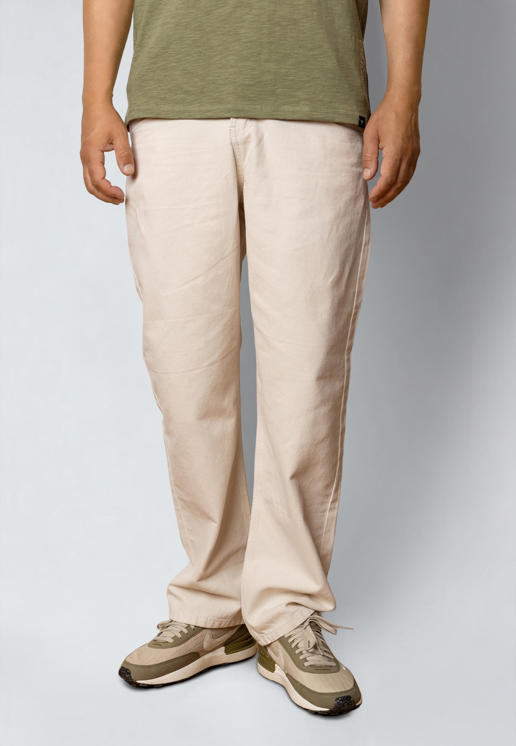 Pantalones Fat Moose Dereck canvas Ecru