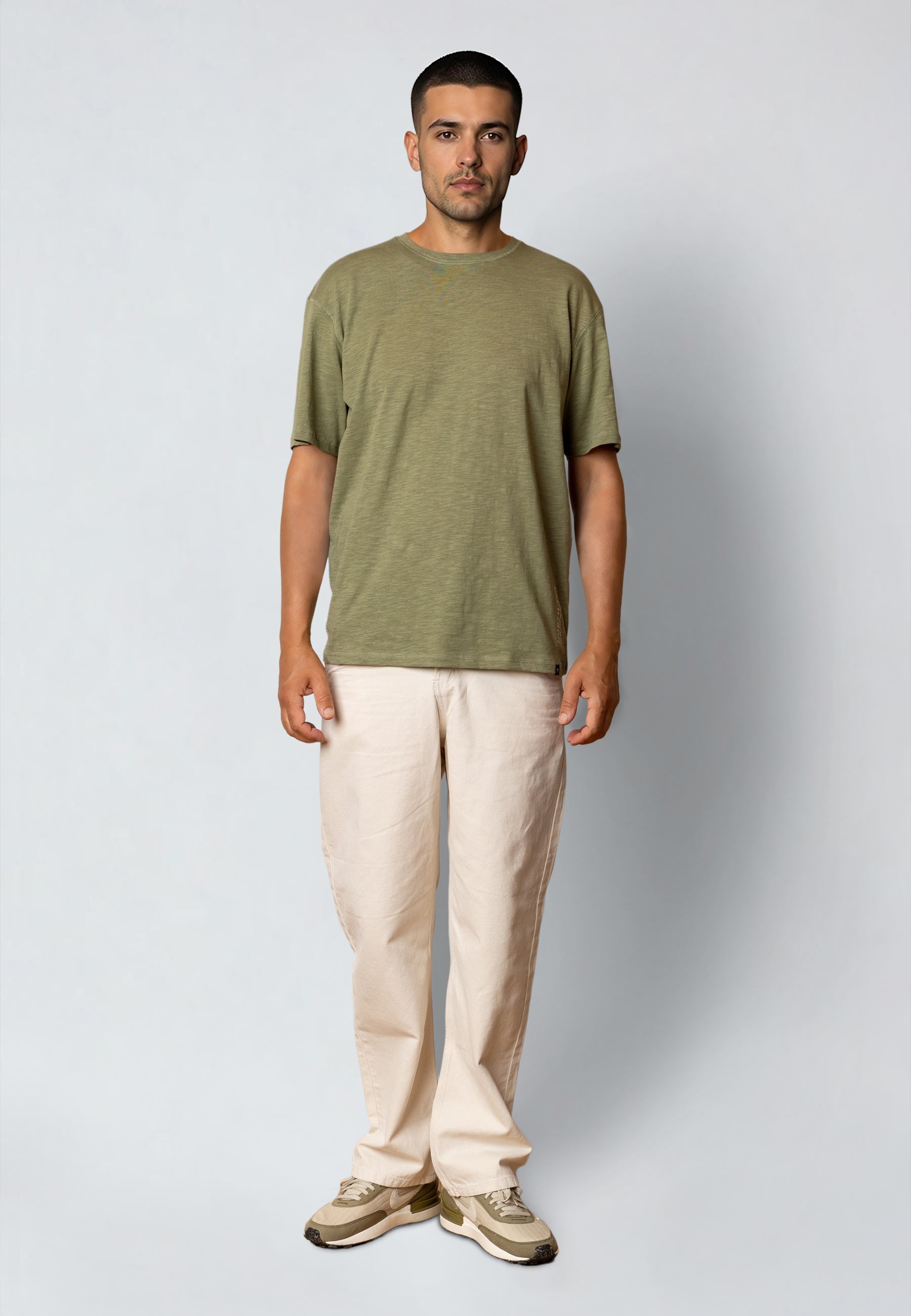 Pantalones Fat Moose Dereck canvas Ecru