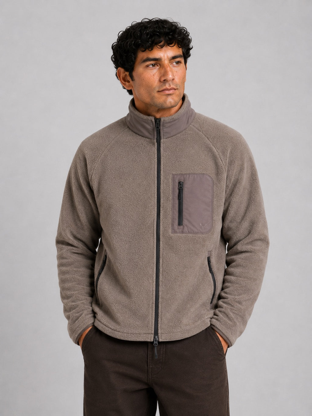 Chaqueta Fat Moose Tech Fleece Morel
