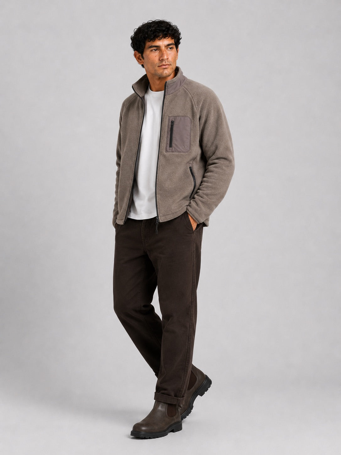 Chaqueta Fat Moose Tech Fleece Morel