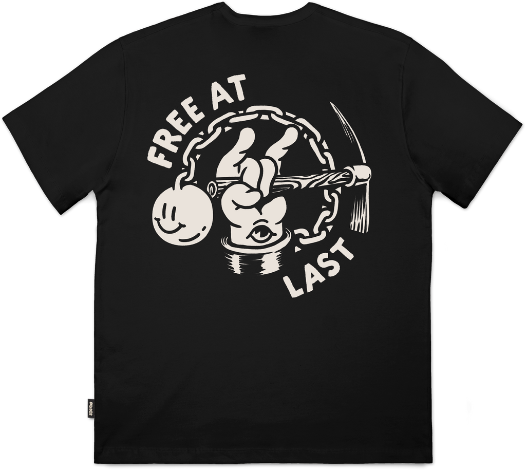 Camiseta The Dudes Free At Last Negro