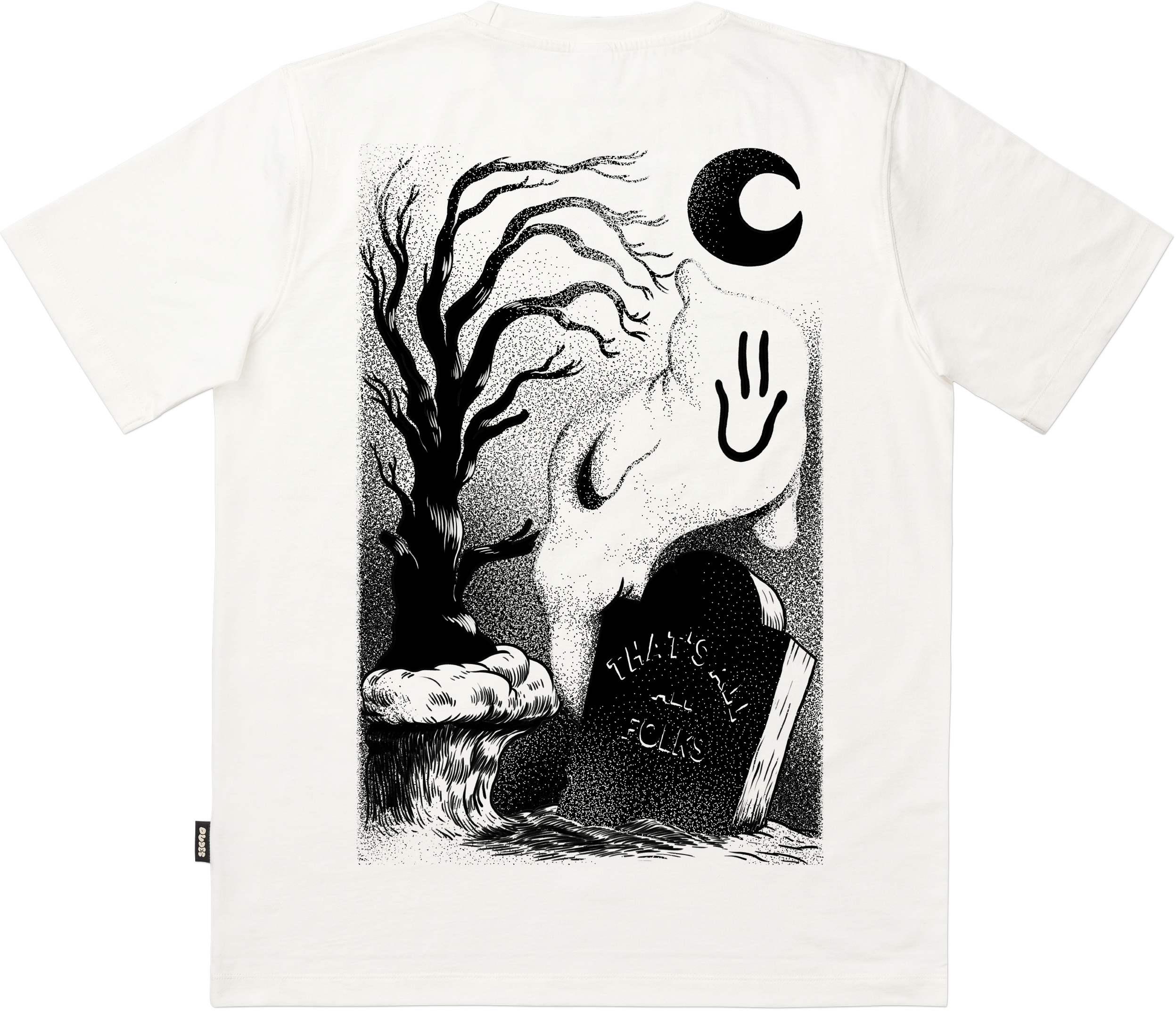 Camiseta The Dudes Ghost Cliff Blanco