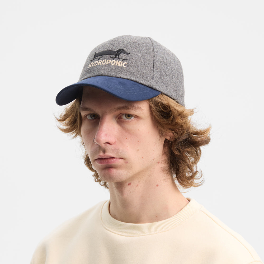 Gorra Hydroponic x Peanut Long Dog Heather Grey Navy