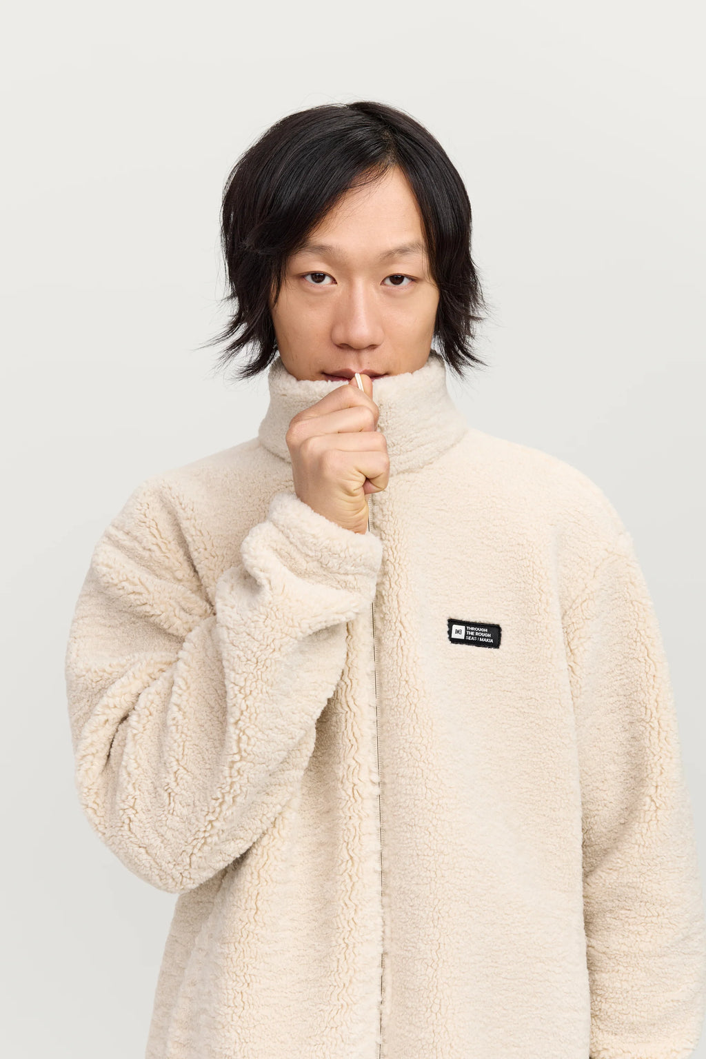 Chaqueta Makia Park Fleece Off White