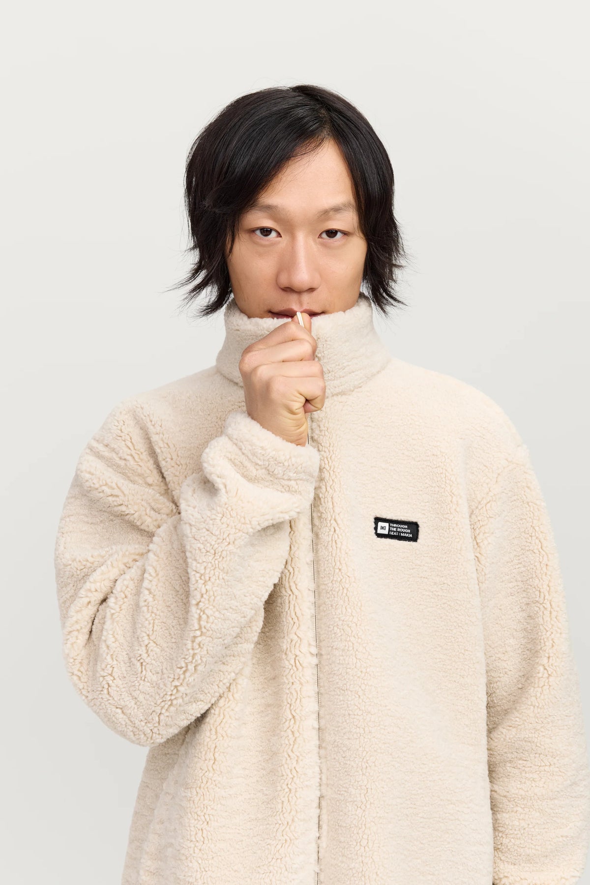 Chaqueta Makia Park Fleece Off White