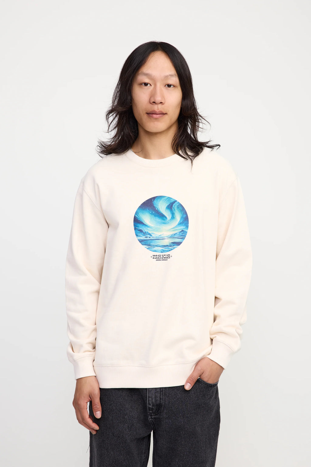 Sudadera Makia Halo Natural White