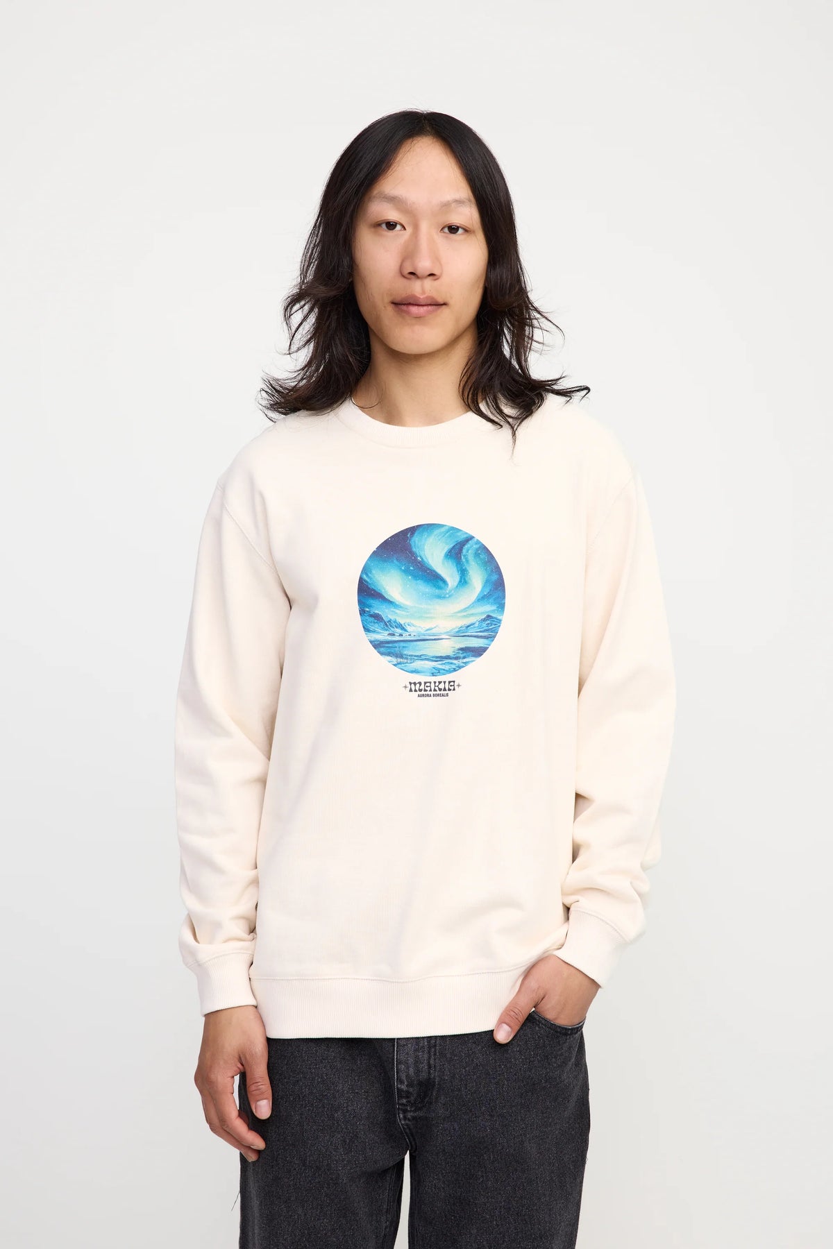 Sudadera Makia Halo Natural White