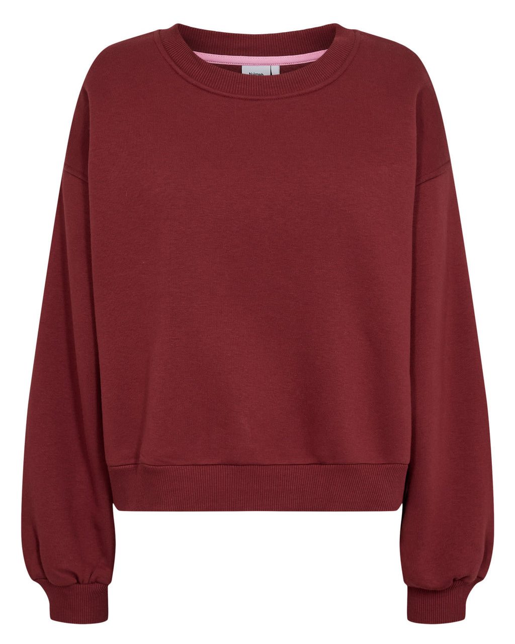 Sudadera Nümph Nubissa Oversize Cropped Syrah