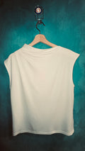 Camiseta Nümph Nujovana drape top Blanca