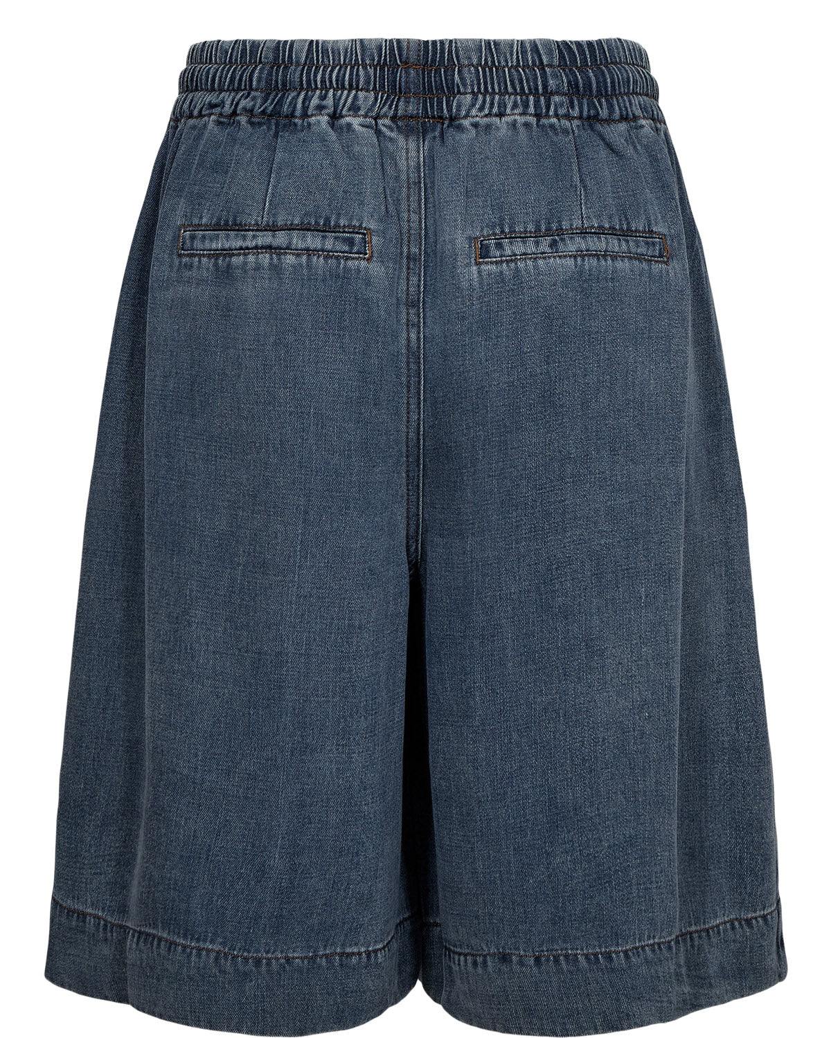 Pantalón Corto Ancho Nümph Nuelida Denim Snow Washed