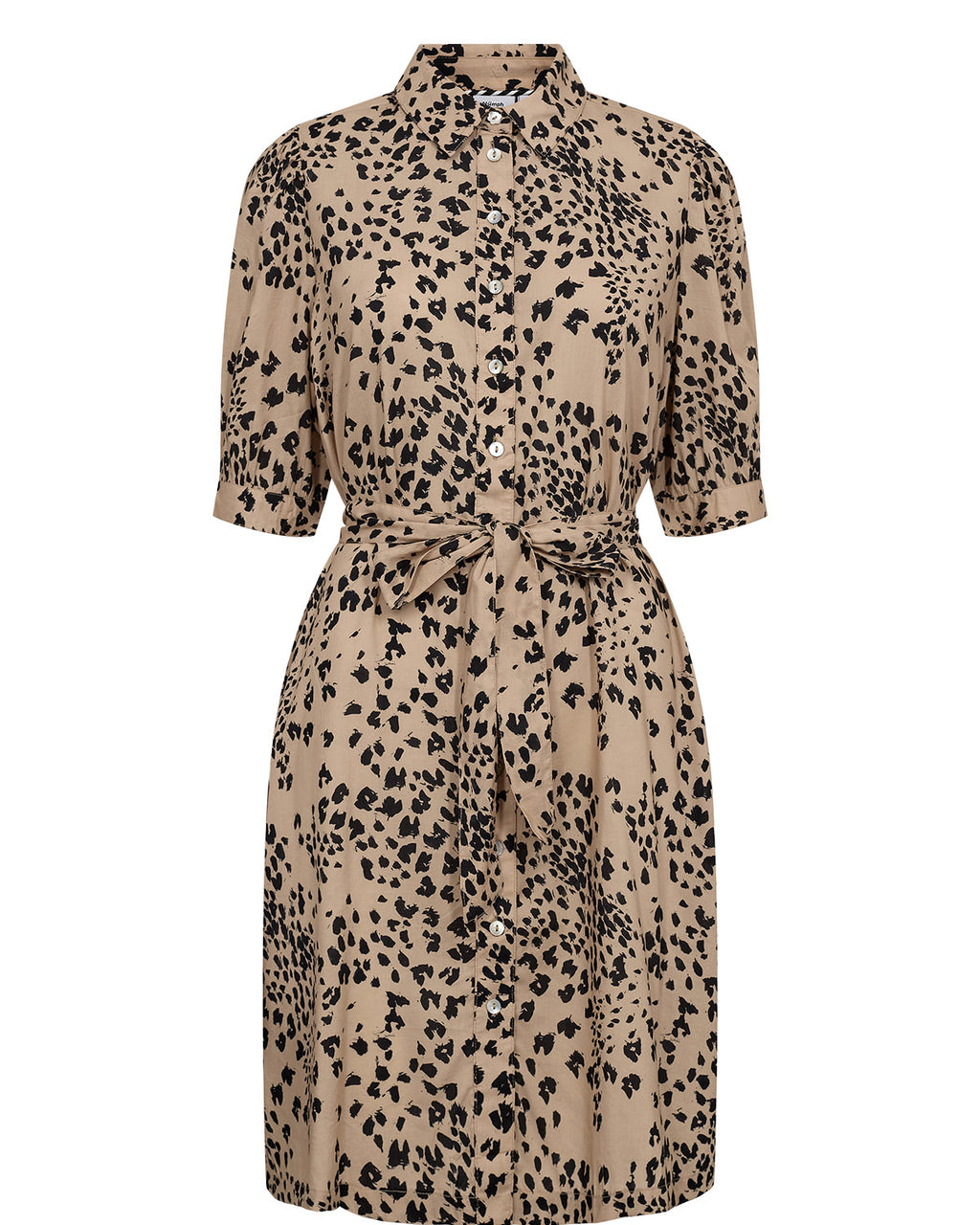 Vestido Camisero Nümph Nusanah Leopardo Irish Cream