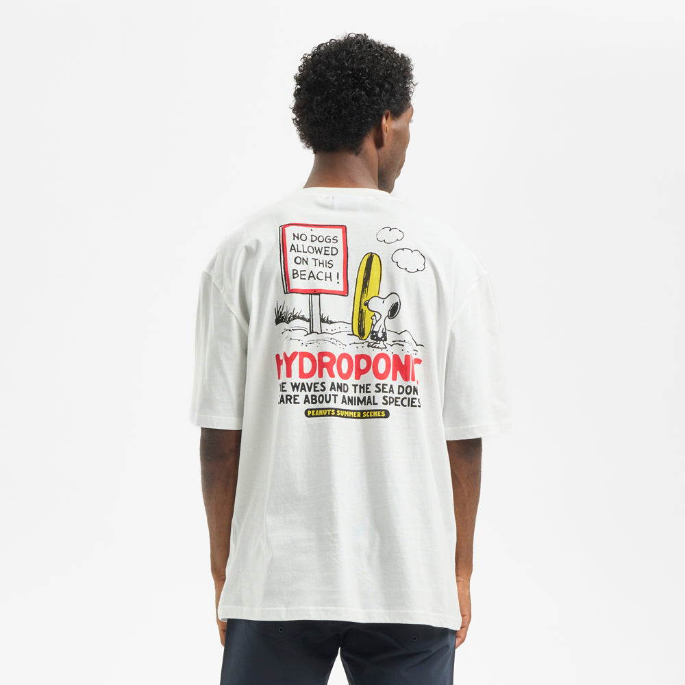 Camiseta Hydroponic x Peanuts No Dogs Blanco