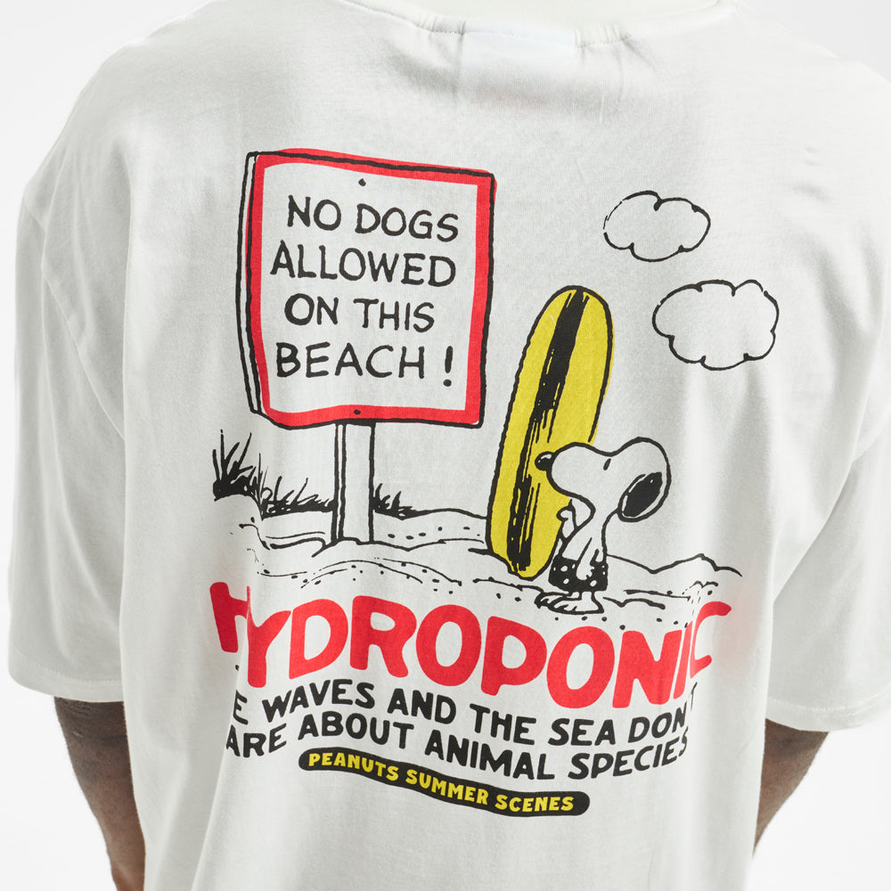 Camiseta Hydroponic x Peanuts No Dogs Blanco
