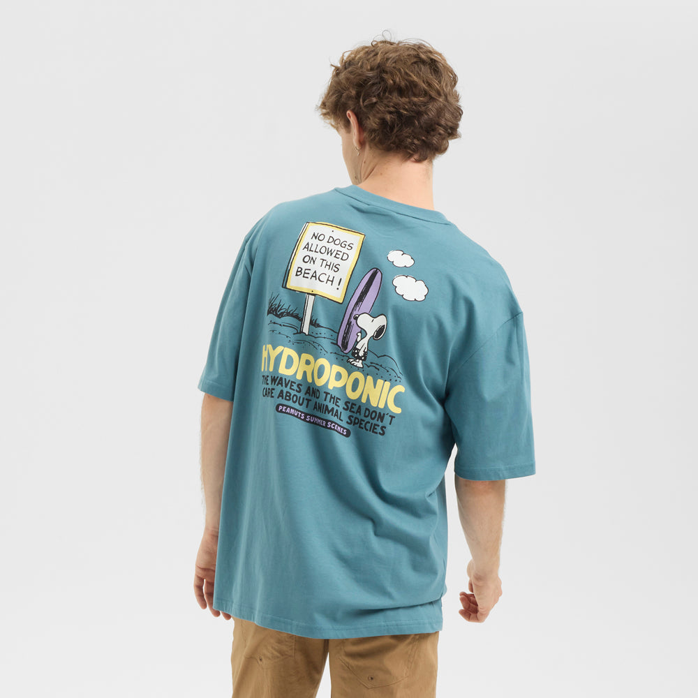 Camiseta Hydroponic x Peanuts No Dogs Teal