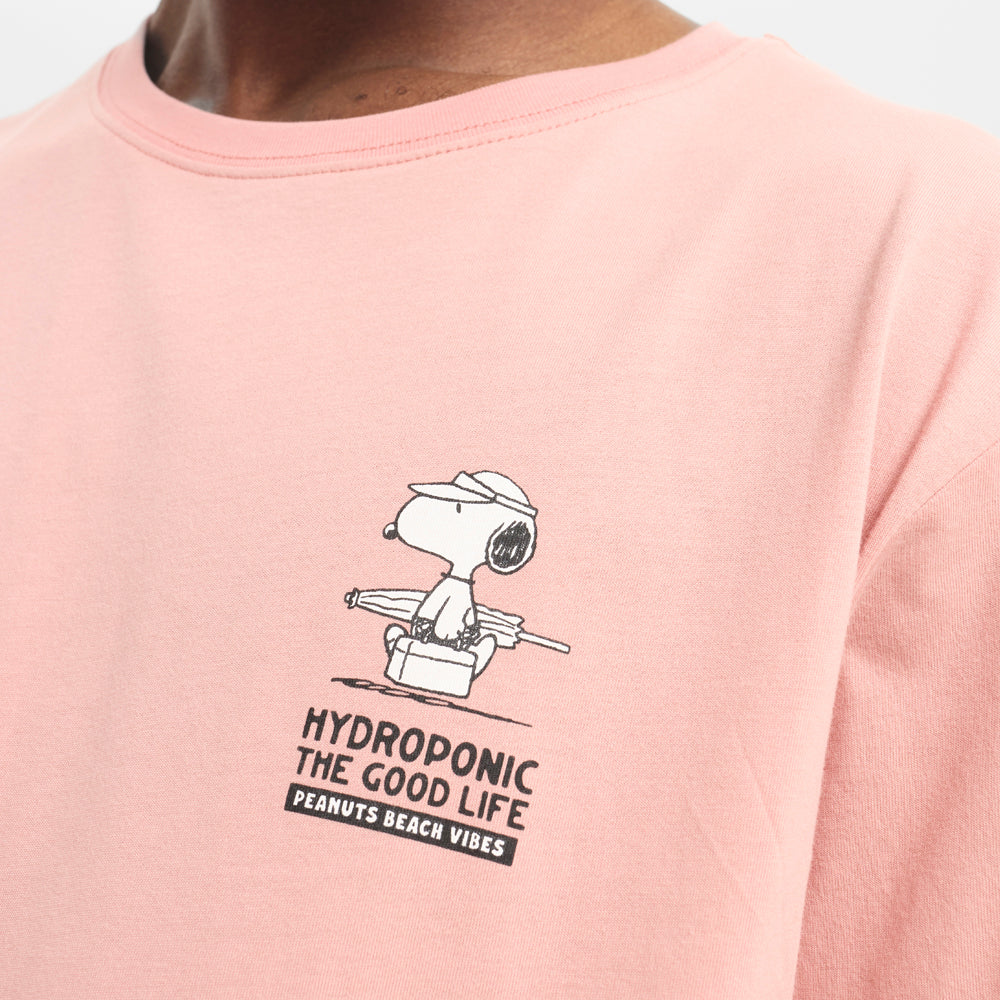 Camiseta Hydroponic x Peanuts Good Life Peach Blossom