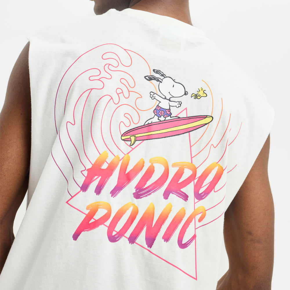 Camiseta Tirantes Hydroponic x Peanuts Big Wave Blanco