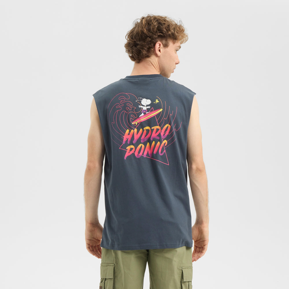 Camiseta Tirantes Hydroponic x Peanuts Big Wave Azul Marino