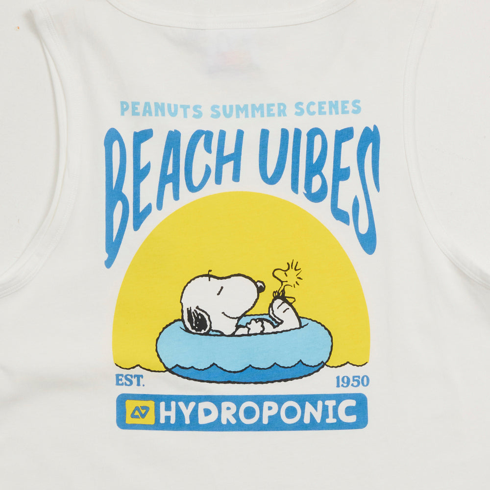 Camiseta Tirantes Hydroponic x Peanuts Vibes Blanco