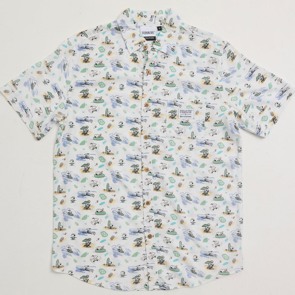 Camisa Hydroponic x Peanuts Beach Blanco