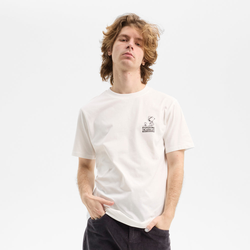 Camiseta Hydroponic x Peanut Campfire blanco