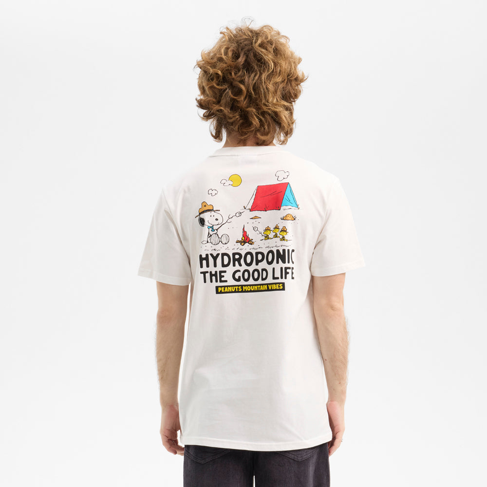 Camiseta Hydroponic x Peanut Campfire blanco