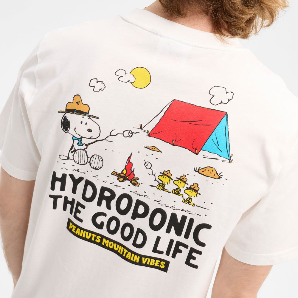 Camiseta Hydroponic x Peanut Campfire blanco
