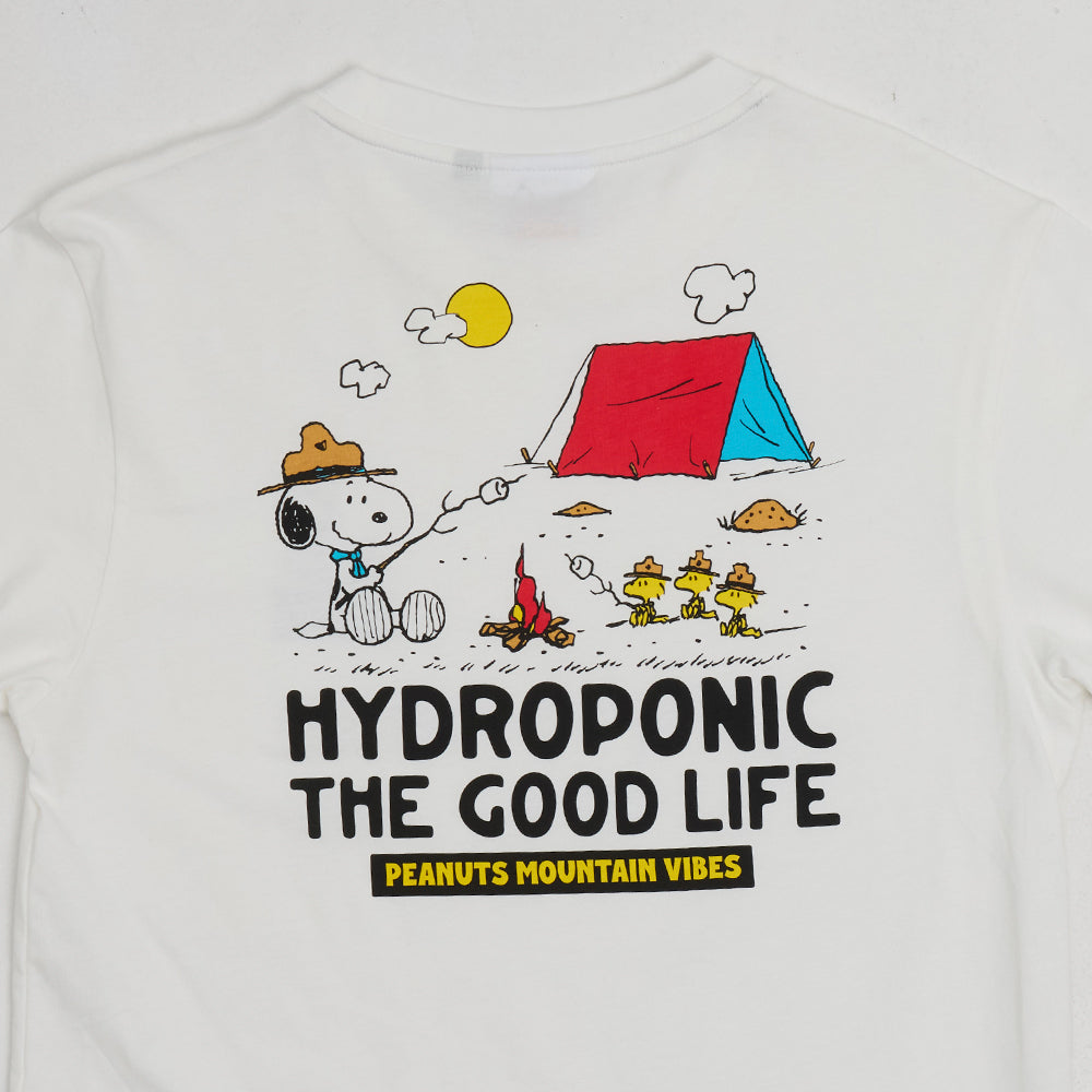 Camiseta Hydroponic x Peanut Campfire blanco