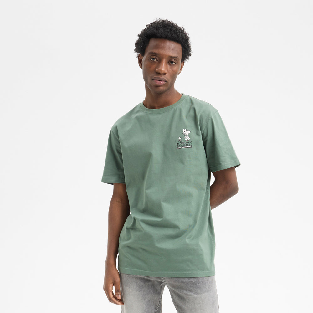 Camiseta Hydroponic x Peanut Campfire Forest Green