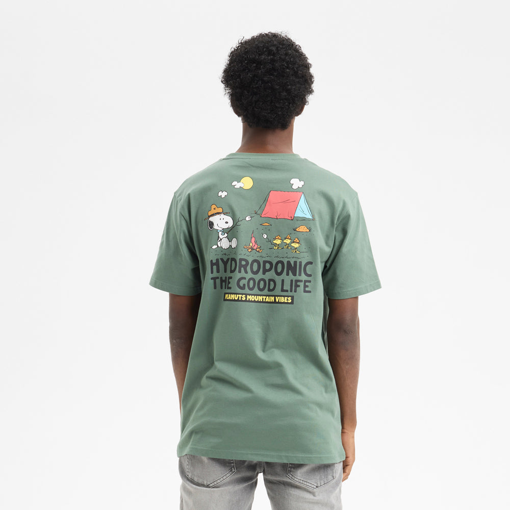 Camiseta Hydroponic x Peanut Campfire Forest Green
