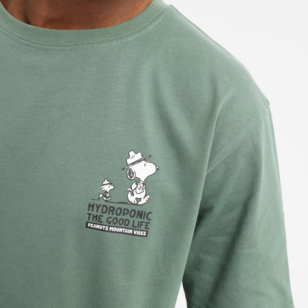 Camiseta Hydroponic x Peanut Campfire Forest Green
