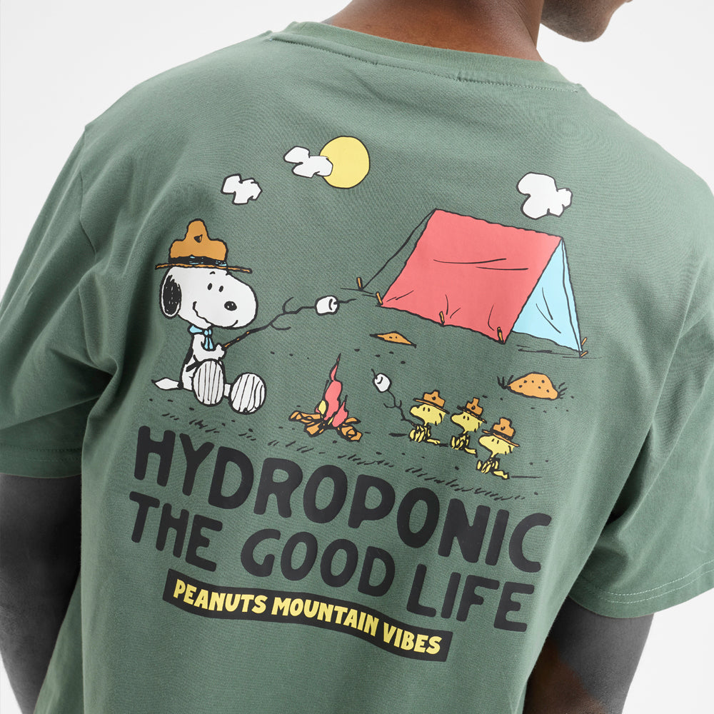 Camiseta Hydroponic x Peanut Campfire Forest Green