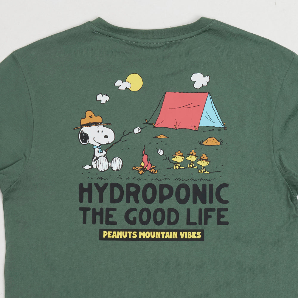 Camiseta Hydroponic x Peanut Campfire Forest Green
