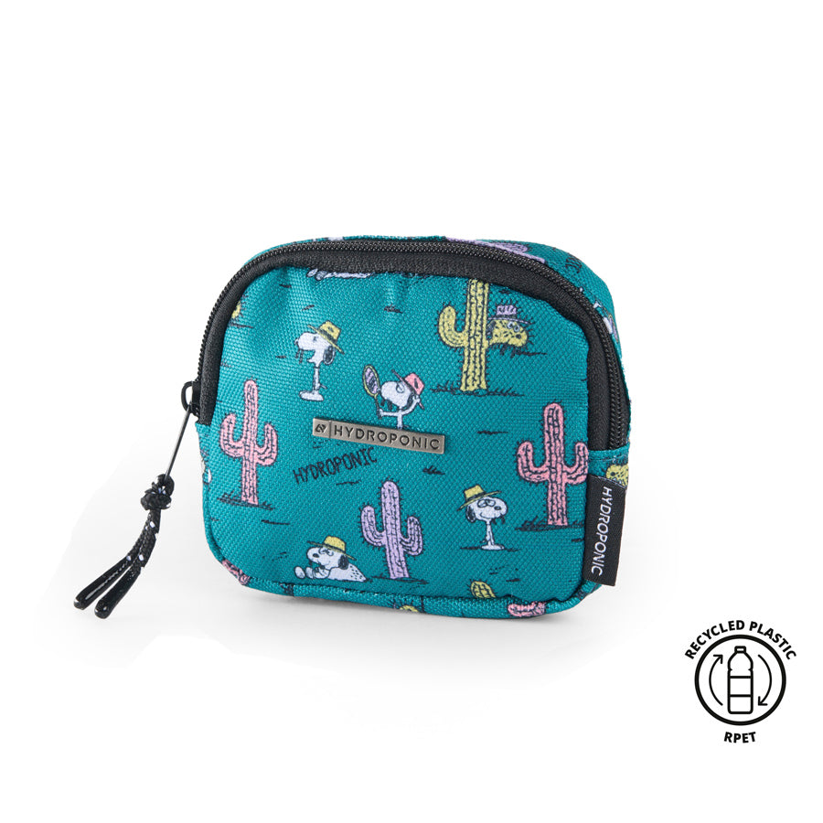 Monedero Hydroponic x Peanuts Purse Green Cactus