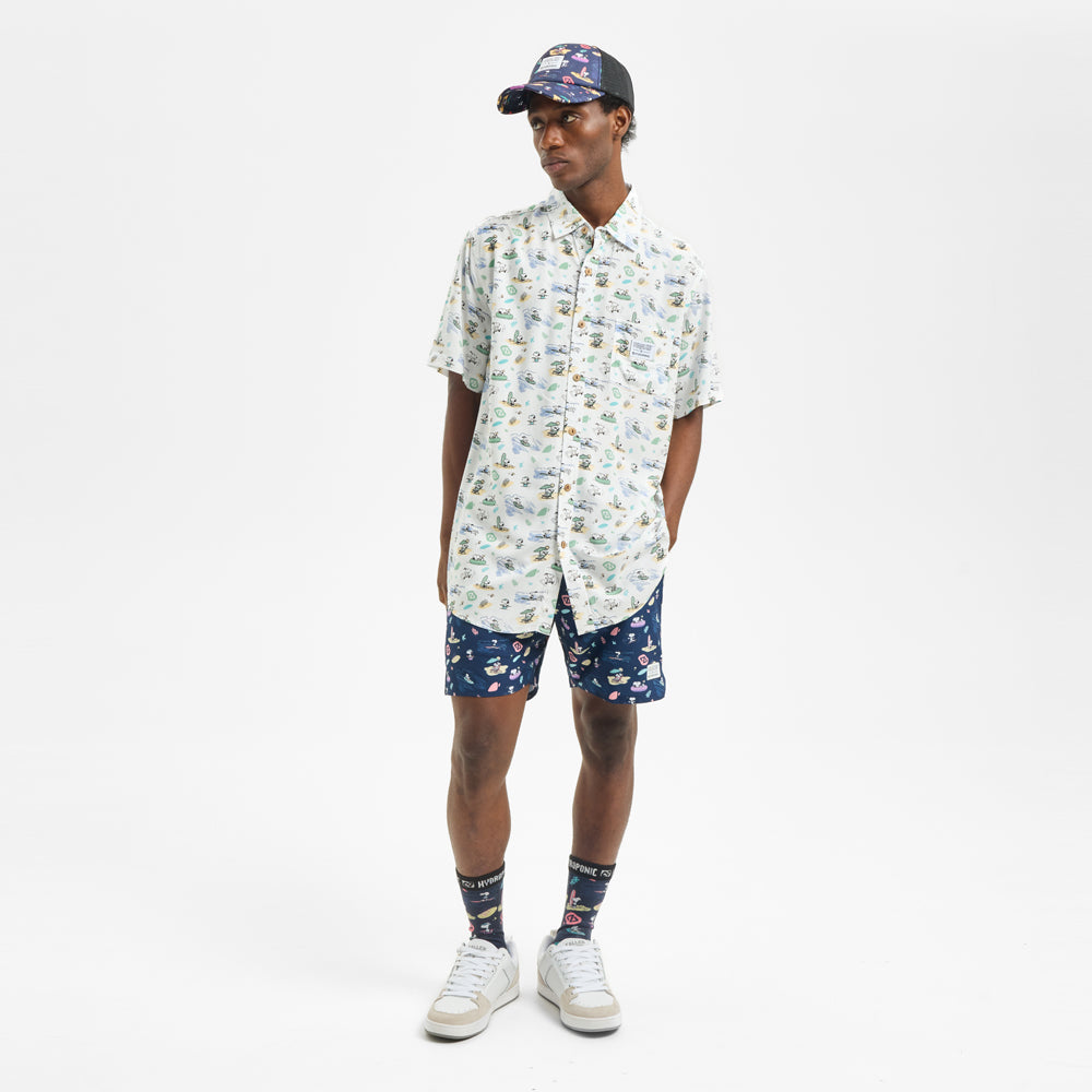 Gorra Hydroponic x Peanuts Beach Azul Marino