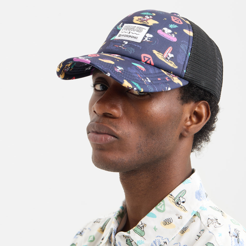 Gorra Hydroponic x Peanuts Beach Azul Marino